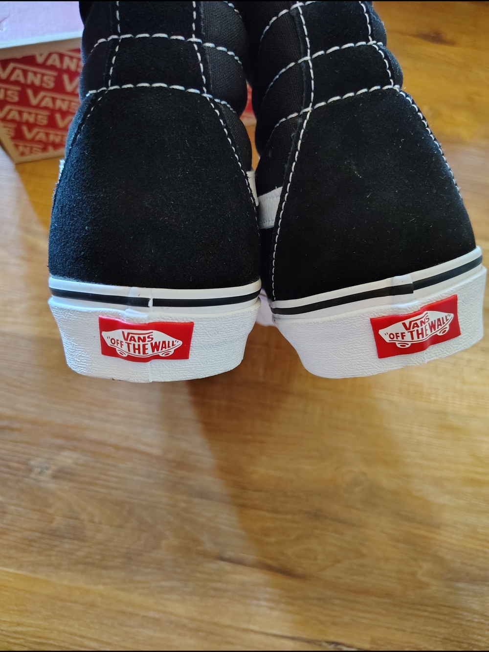 Vans Black & White Classic High-Top Skate Sneakers - Picture 4 of 6